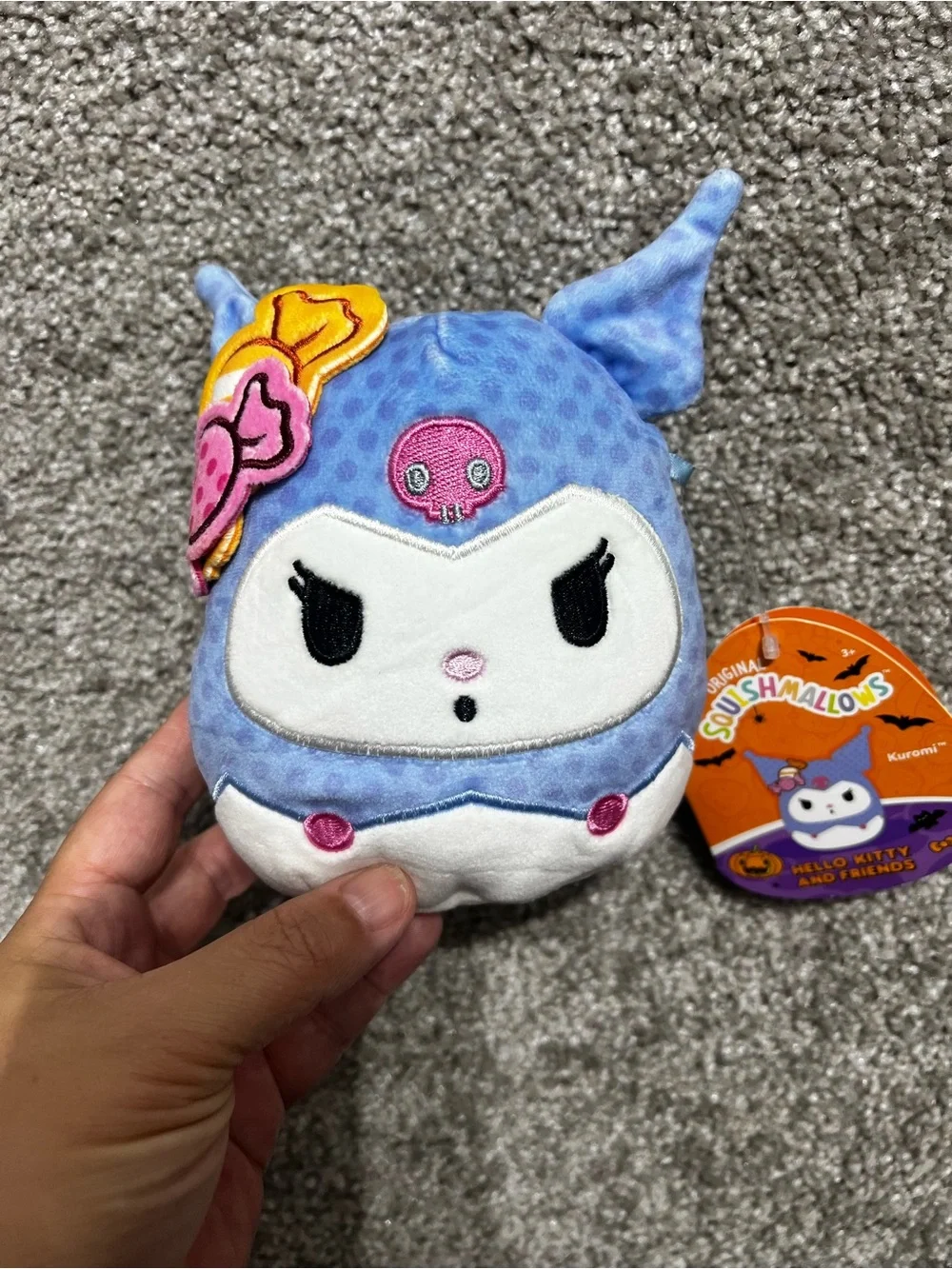Squishmallows Sanrio Blue Kuromi Halloween 6 Inch Soft Plush New with Tag